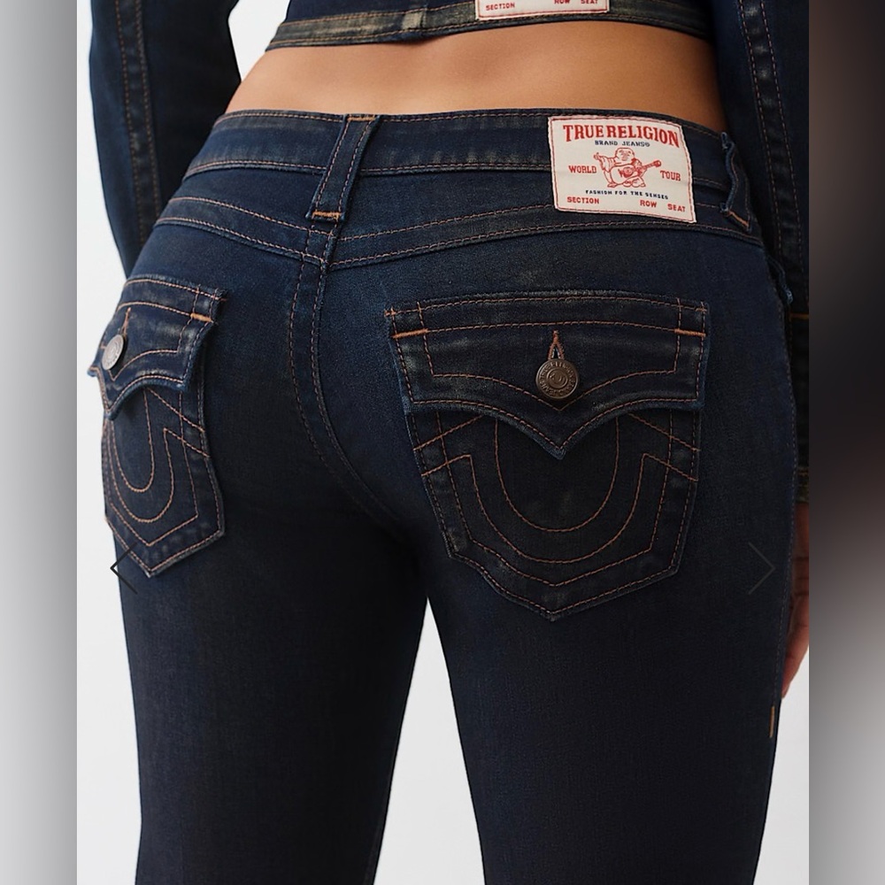 True Religion Women’s Joey Low Rise Flare Bootcut Jeans Size 26